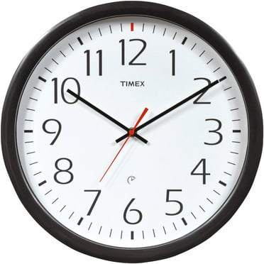 Black Lacrosse 404-2636-INT Commercial Analog Wall Clock 14"